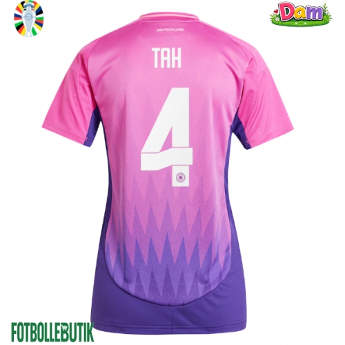 Tyskland Jonathan Tah #4 Bortatröja Kvinnor EM 2024 Kortärmad